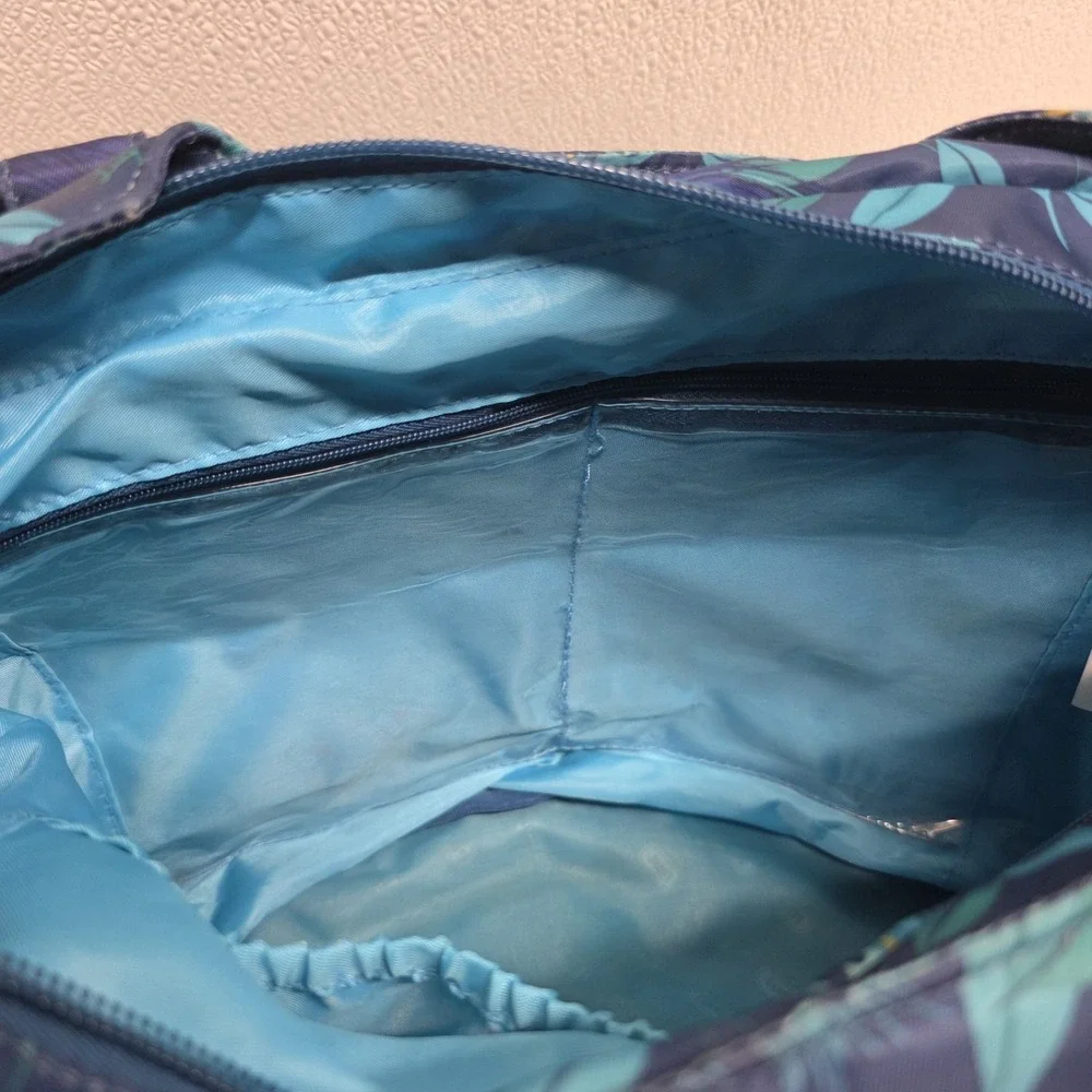 Lug Scuttle Peacock Blue Large Shoulder Bag Purse